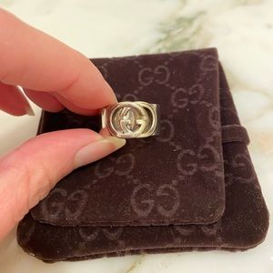 Gucci Sterling Silver GG Ring